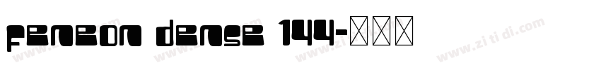 feneon dense 144字体转换